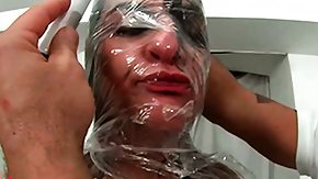 Free Wrapped Bondage HD porn videos She first got her bush shaved, wrapped up in plastic over and above