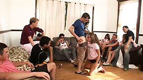 Meeting, Blonde, Blowjob, Brunette, College, Fucking