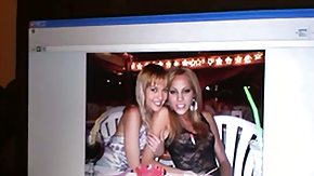 Free Russian Lesbian HD porn Blonde Blue Angel to polish her pearl
