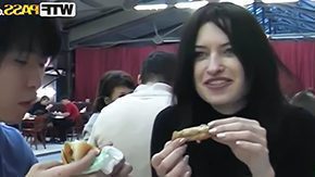 Nika Noir, Ball Licking, Banging, Blowbang, Blowjob, Brunette
