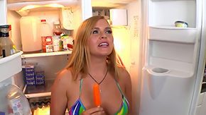 Pussy Stretching HD Sex Tube Blonde Krissy Lynn with bubbly gazoo enjoys unmanly male hole stretching in steamy porn action