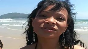 Beach Sex HD tube Quezia takes possession sexually excited by sexy hunk Tony Tigrao on beach indicates her nice innocent boobs