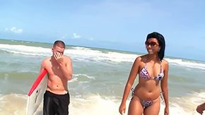 Nudist, Beach, Boobs, Brazil, Drilled, Flat Chested