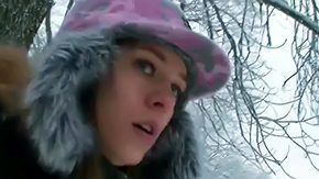 HD Ski Sex Tube Opportunity fro Blue Teenage princess to simply get out of house away from work to have some amusement with her friends play snowballs go skiing from huge