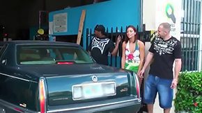 Free Shop HD porn videos Meets up with wild nasty men at auto repair shop That chick uses complete of her provocative prowess to seduce them make them bone