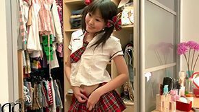 Free Aliona HD porn videos Petite super polished Asian schoolgirl Aliona dresses up in school uniform in front of webcam demonstrating her epilated cunt young