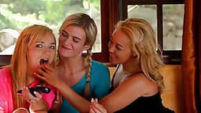 Pigtail, 18 19 Teens, 3some, Barely Legal, Blonde, French Orgy
