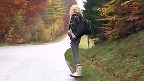 Free Backstage HD porn Young hitchhiker gets fucked in wood babe blonde european from behind smacking beanpole diaper lover screwing diaper lover car clothed jeans location naive next door reality